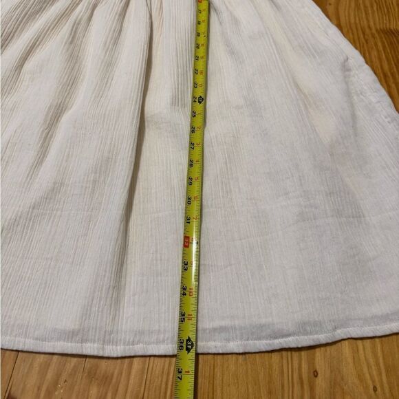 NWT MANOUSH 100% Cotton Ecru Color Oversized Short Mini Dress Rosace SZ 38 - Picture 10 of 13